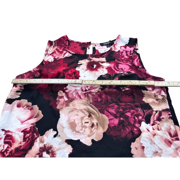 Floral Sleeveless Blouse By DKNY S Polyester Blend Womens Top - Picture 6 of 12